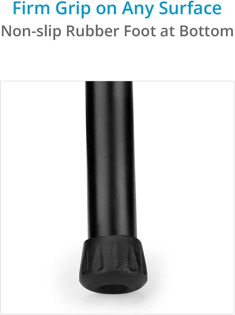 PROAIM 2-Stage Support Pole for Camera Sliders w 5/8” Baby Pin Receiver Ends. Prevents Slider Flex & Wobble, Telescopic w Easy Locking Knobs. Non-Slip Rubber Foot, up to 40kg/90lb Payload (P-SUPL-01) - Image 4
